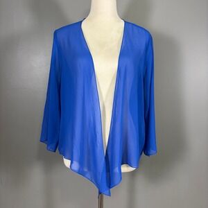 Soft Surroundings‎ Silk Undercover Topper XL Open Lightweight Chiffon Sheer